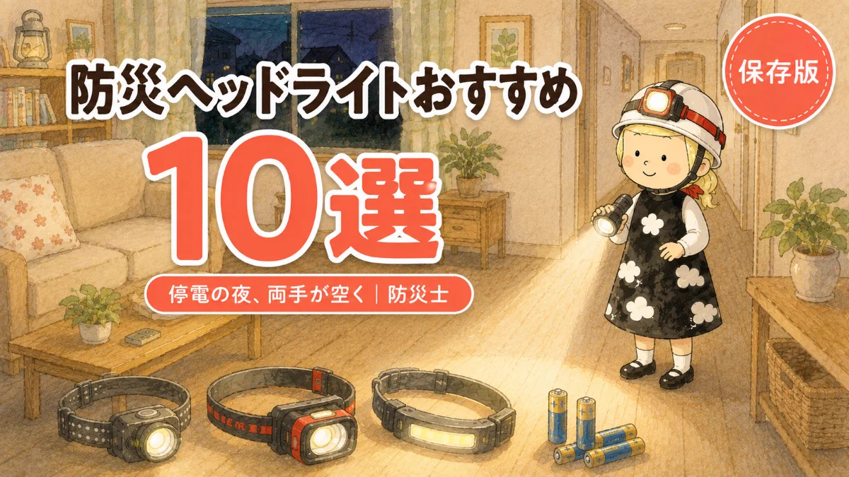 防災ヘッドライトおすすめ10選｜防災士・安心こちゃん