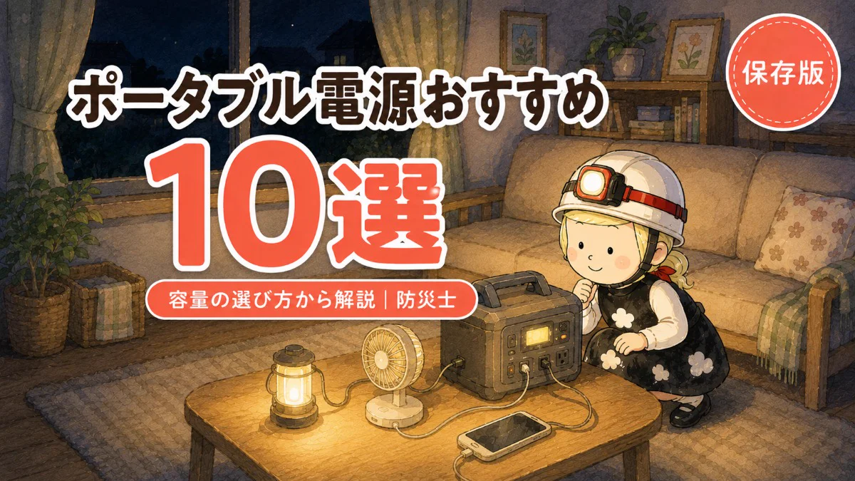 ポータブル電源おすすめ10選｜防災士・安心こちゃん