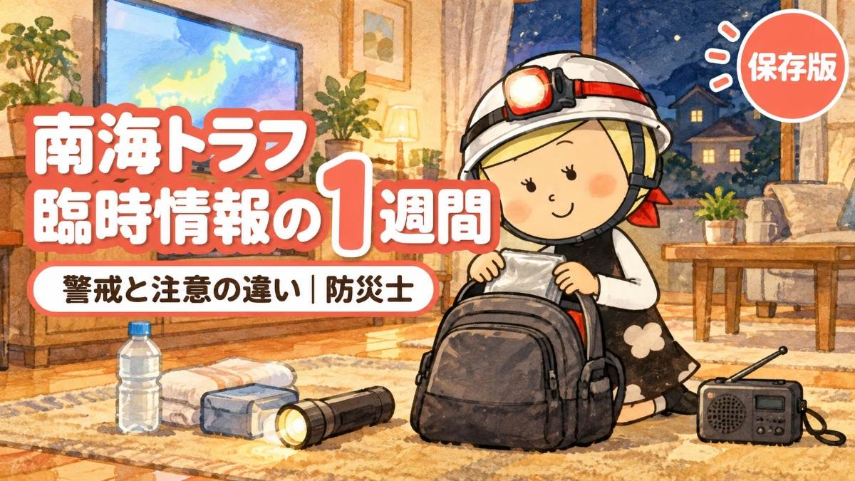 南海トラフ臨時情報の1週間 警戒と注意の違い
