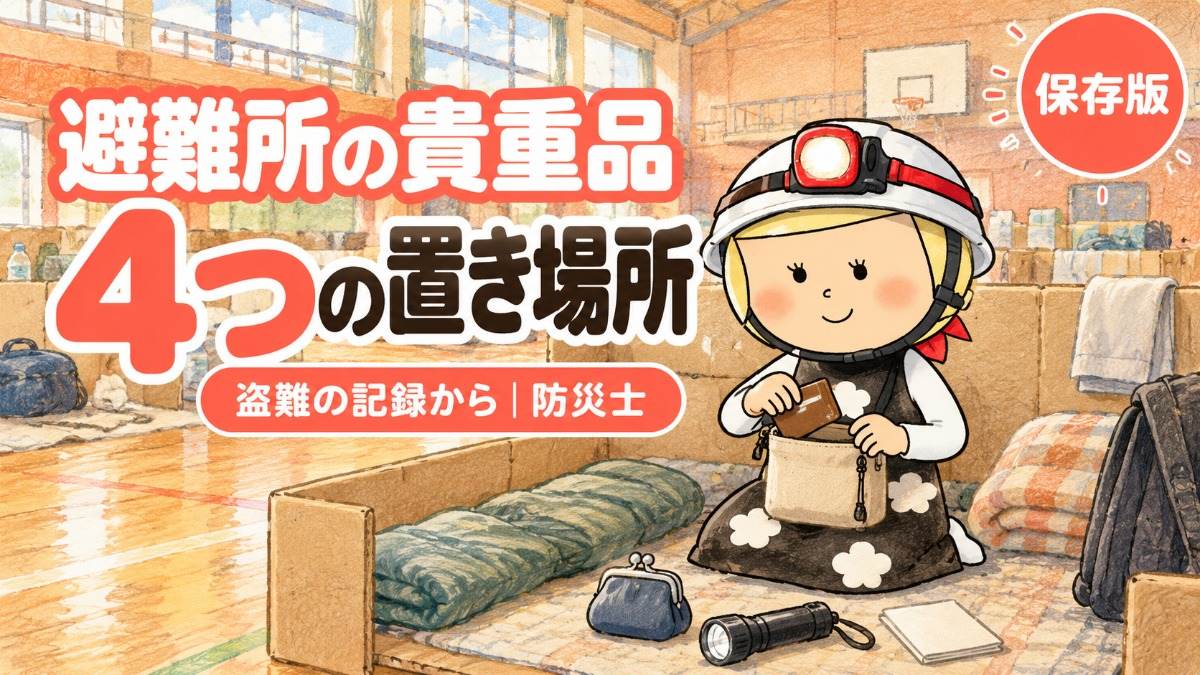 避難所の貴重品 4つの置き場所